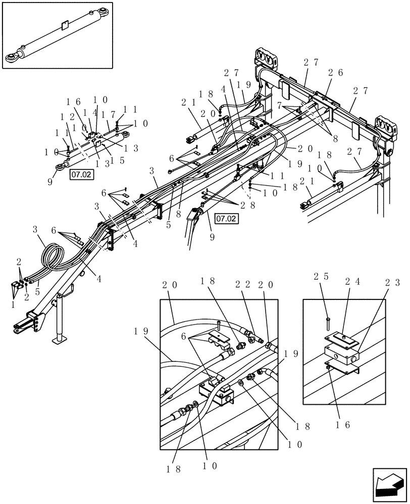 Схема запчастей Case IH WRX201 - (35.900.01) - HYDRAULICS SYSTEM (35) - HYDRAULIC SYSTEMS