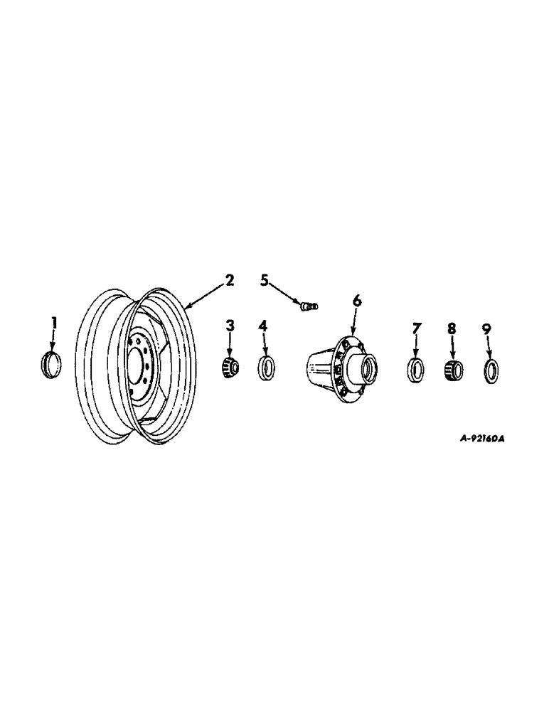 Схема запчастей Case IH VARIOUS - (B-189) - BEARING, HUBS AND WHEELS 