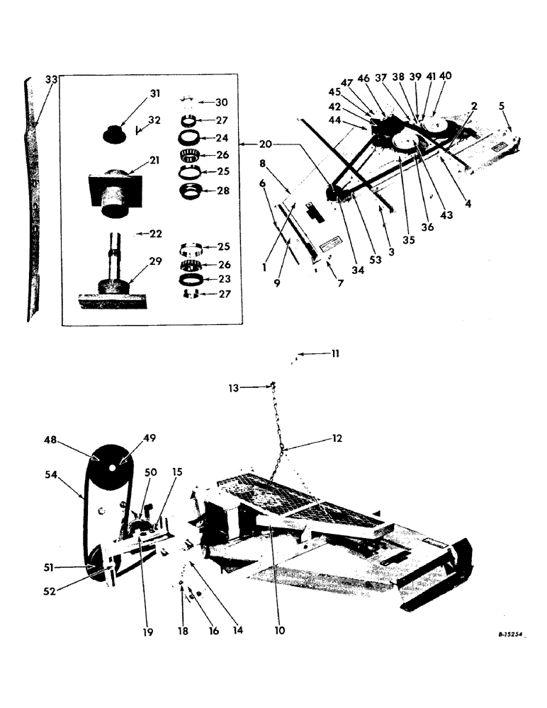 Схема запчастей Case IH C-4 - (L-2) - PLATFORM, SPINDLES, PULLEYS AND MOUNTING PARTS 