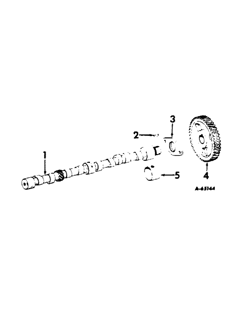 Схема запчастей Case IH 2504 - (019) - CARBURETED ENGINE, CAMSHAFT AND RELATED PARTS (01) - ENGINE