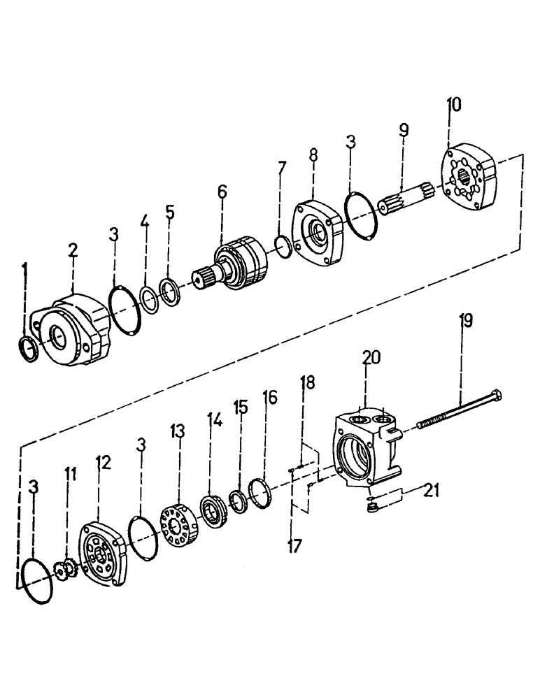 Схема запчастей Case IH 7700 - (B02-07) - HYDRAULIC MOTOR, 2000 CHAR-LYNN, 30 CUBIC INCH Hydraulic Components & Circuits