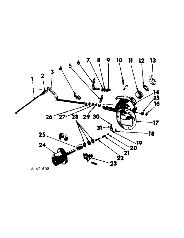 Схема запчастей Case IH 201 - (A-013) - ENGINE GOVERNOR (10) - ENGINE