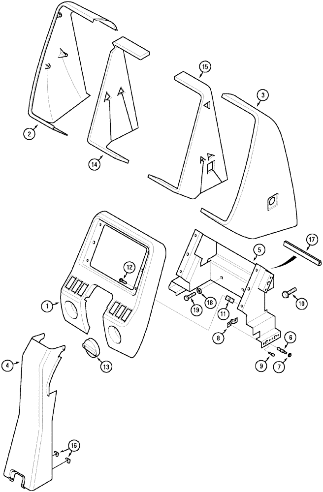 Схема запчастей Case IH MX100C - (09-16) - INSTRUMENT PANEL (09) - CHASSIS