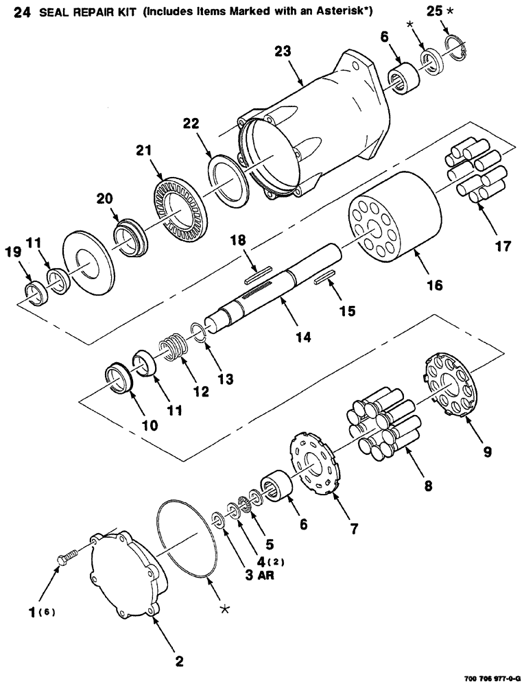 Схема запчастей Case IH 8860 - (08-72) - HYDROSTATIC MOTOR ASSEMBLY (35) - HYDRAULIC SYSTEMS