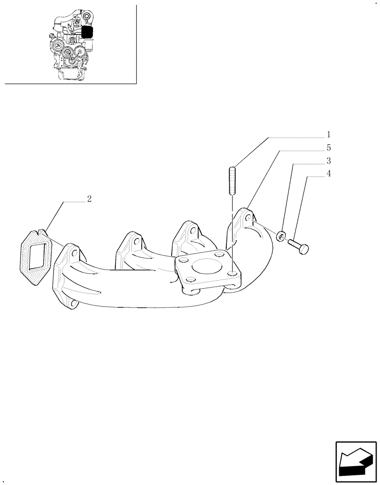 Схема запчастей Case IH 8045.06.406 - (0.07.6) - EXHAUST MANIFOLD (4767315) 