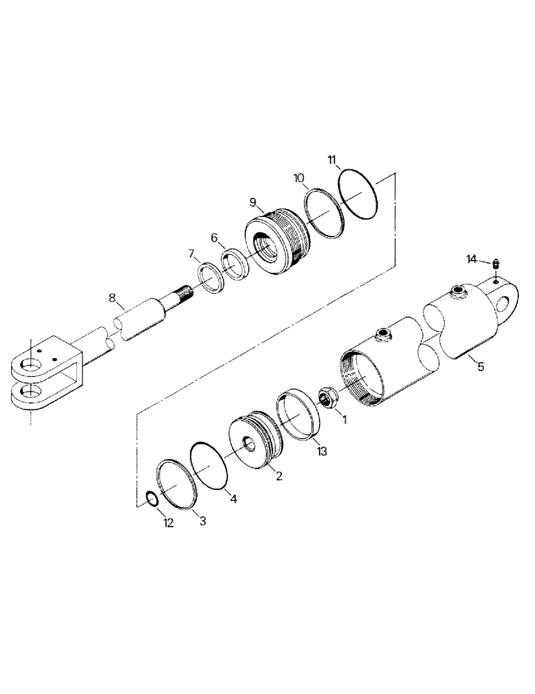 Схема запчастей Case IH CP-1400 - (10-03) - 3-POINT HITCH HYDRAULIC CYLINDER ASSEMBLY Options & Miscellaneous