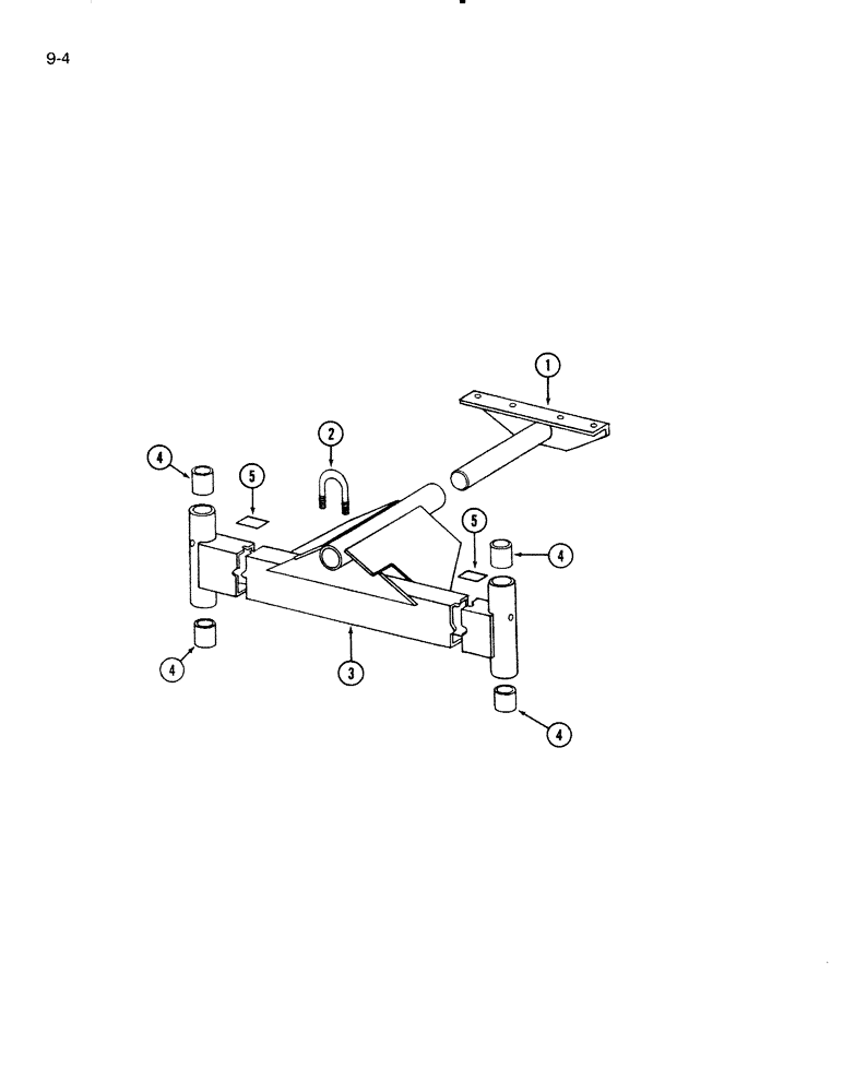 Схема запчастей Case IH 4000 - (9-04) - BOLSTER ASSEMBLY (09) - CHASSIS/ATTACHMENTS