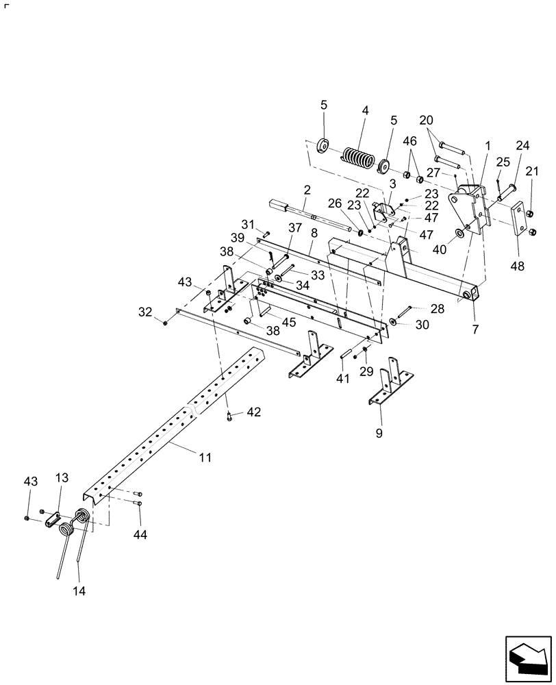 Схема запчастей Case IH 370 TRUE-TANDEM - (75.200.24) - COIL TINE HARROW PARTS (75) - SOIL PREPARATION