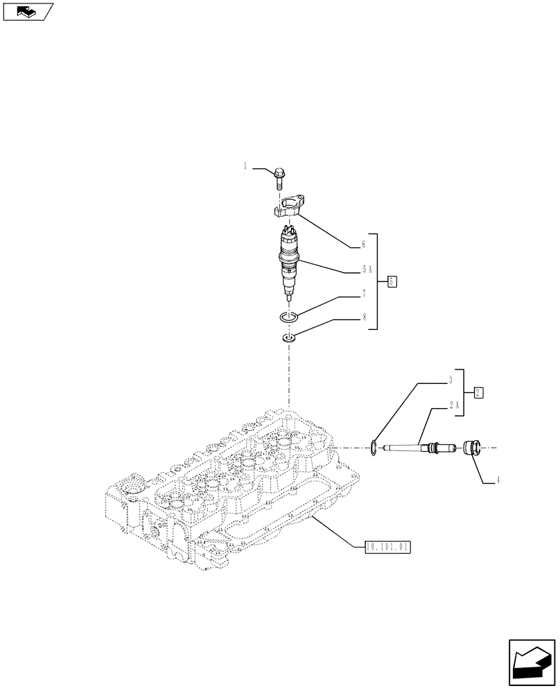 Схема запчастей Case IH F4DFE413D A002 - (10.218.02) - INJECTION EQUIPMENT - INJECTOR (2855900) (10) - ENGINE