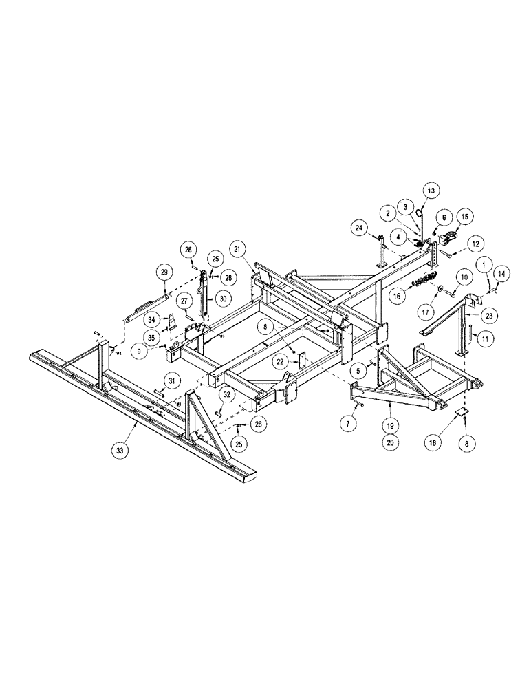 Схема запчастей Case IH CONCORD - (B02) - MAIN FRAME, 40 FOOT 