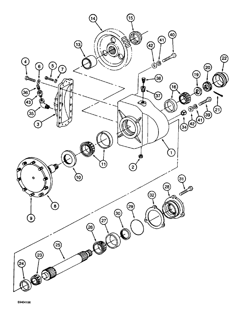 Схема запчастей Case IH 2055 - (6-48) - FINAL DRIVE, PRIOR TO P.I.N. JJC0155439 (03) - POWER TRAIN