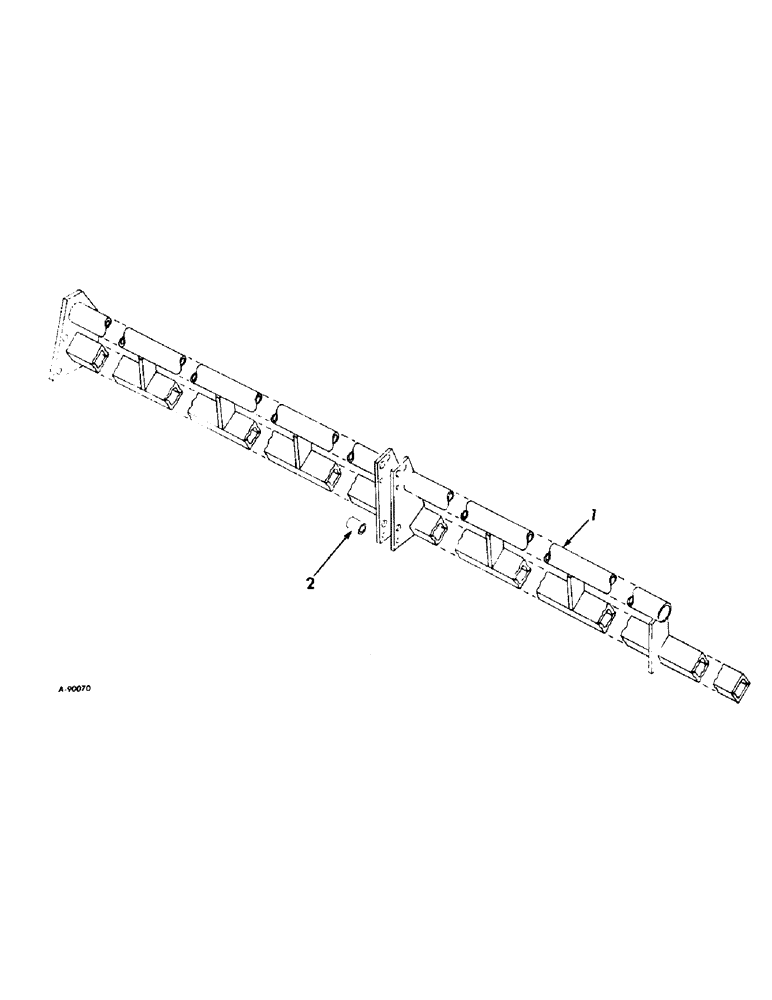 Схема запчастей Case IH 43 - (D-02) - MAIN FRAME, FOR EIGHT AND TWELVE-ROW CULTIVATORS 