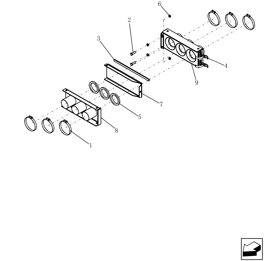 Схема запчастей Case IH 30 - (75.100.12) - ADX AIR CART AIR DISTRIBUTION QUICK CONNECT (75) - SOIL PREPARATION