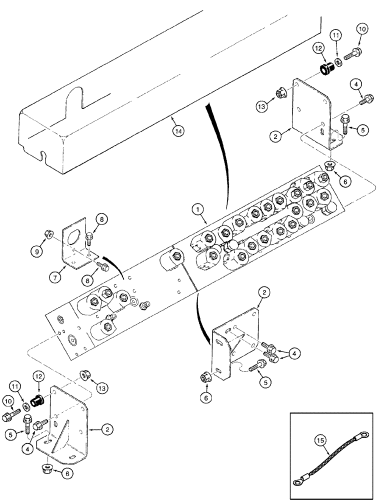 Схема запчастей Case IH CPX420 - (08-21) - MANIFOLD VALVE AND MOUNTING (07) - HYDRAULICS