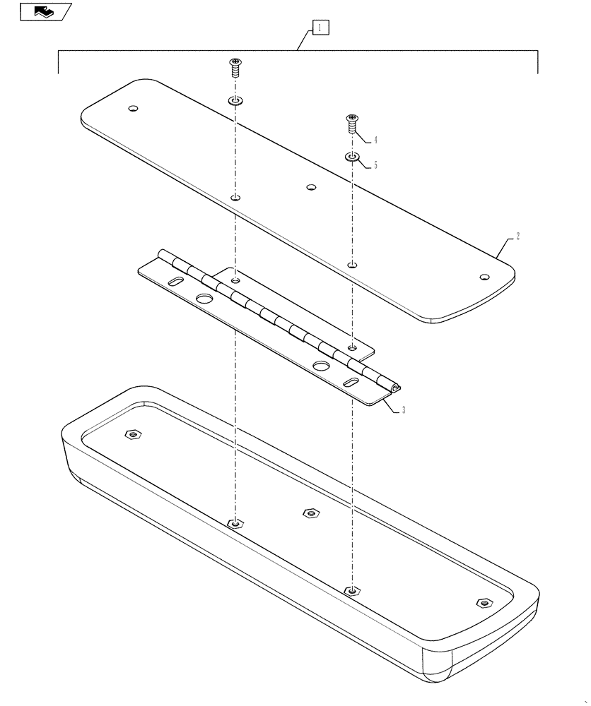 Схема запчастей Case IH TITAN 4530 - (90.115.05) - RIGHT HAND CONSOLE ARM REST ASSEMBLY (90) - PLATFORM, CAB, BODYWORK AND DECALS