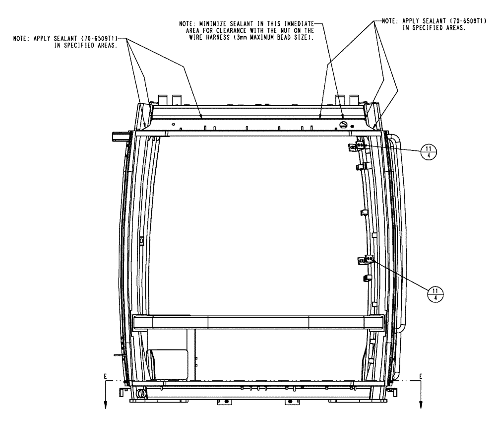 Схема запчастей Case IH FLX4510 - (01-003[03]) - CAB EXTERIOR GROUP (10) - CAB