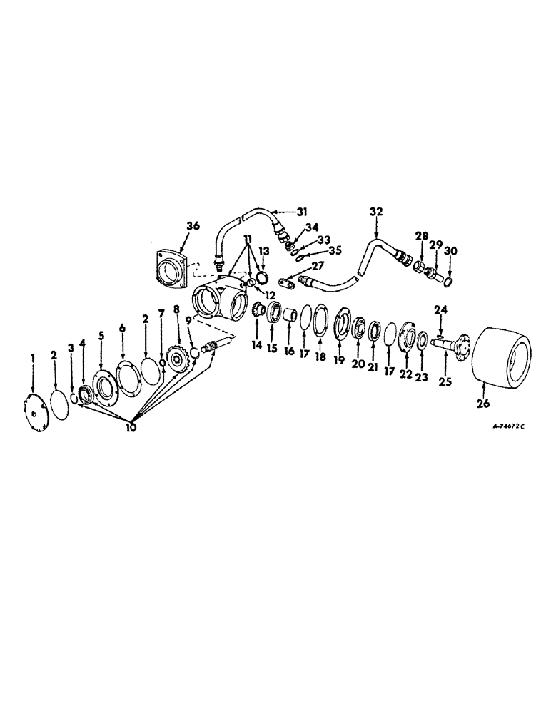 Схема запчастей Case IH 2756 - (B-30) - POWER TRAIN, BELT PULLEY, TRACTORS WITH INDEPENDENT PTO (03) - POWER TRAIN