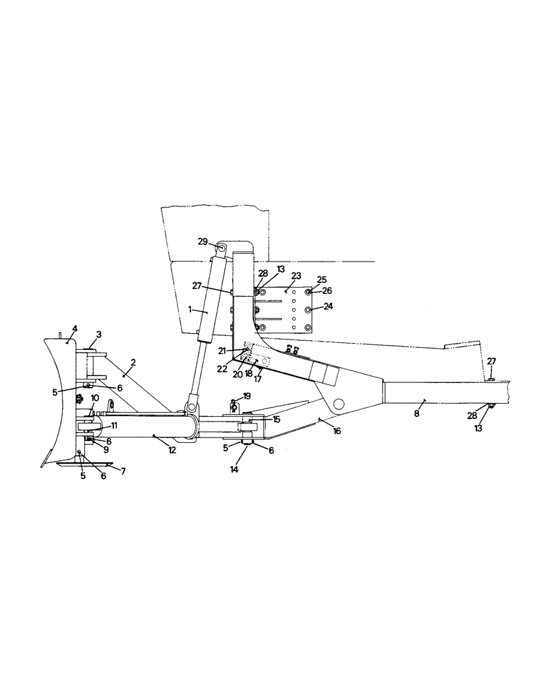 Схема запчастей Case IH PTA251 - (11-41) - DAKOTA TILT ANGLE UTILITY BLADE Options & Miscellaneous