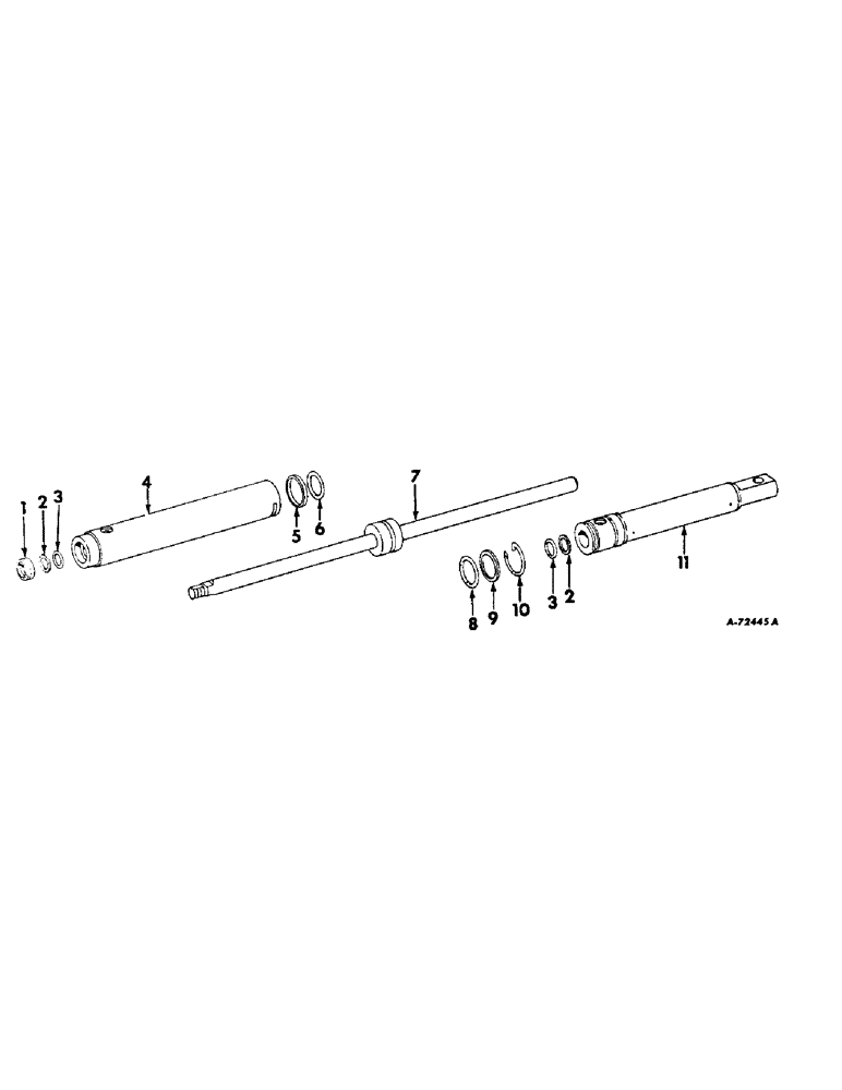 Схема запчастей Case IH 2706 - (J-09) - STEERING MECHANISM, POWER STEERING CYLINDER, INTERNATIONAL TRACTORS Steering Mechanism