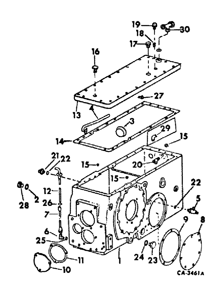 Схема запчастей Case IH 464 - (07-04) - DRIVE TRAIN, REAR FRAME, COVER AND CONNECTIONS (04) - Drive Train