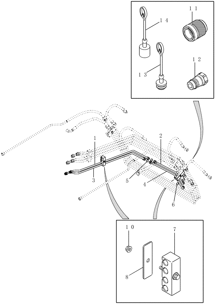 Схема запчастей Case IH LX172 - (08-02) - HYDRAULICS - AUXILIARY 3RD FUNCTION (08) - HYDRAULICS