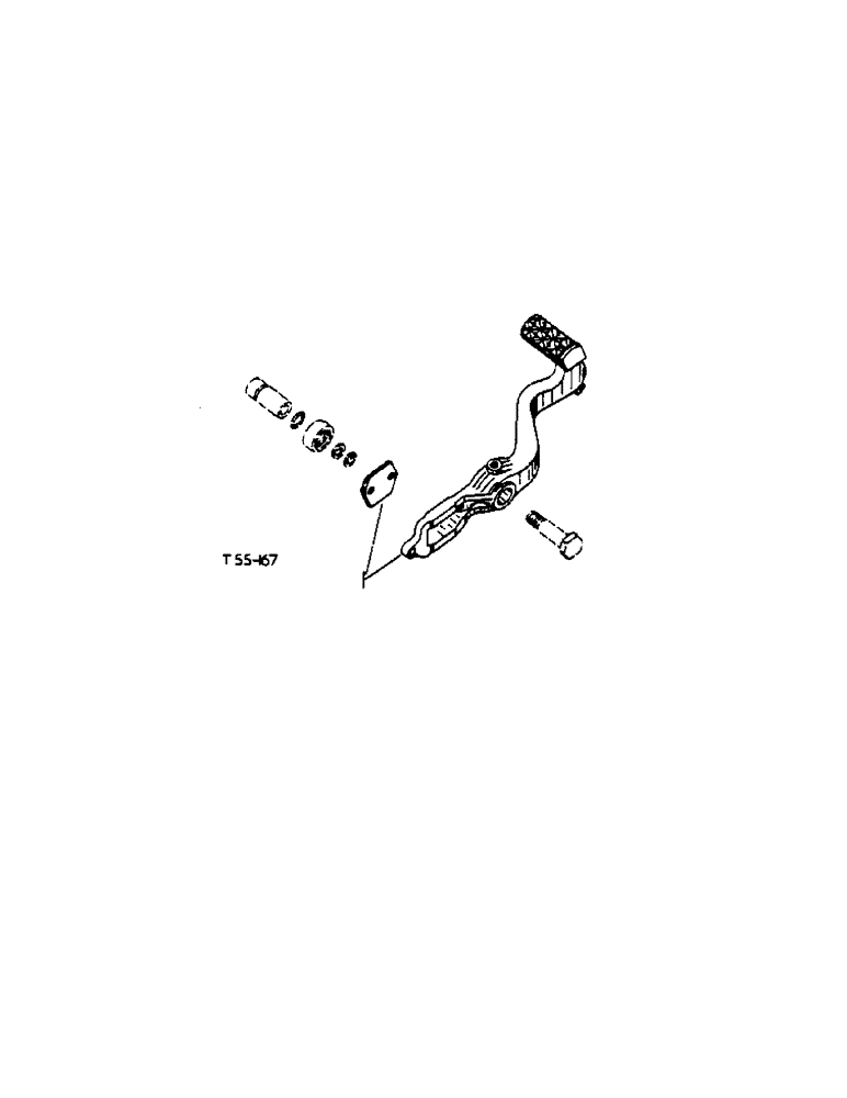 Схема запчастей Case IH 434 - (8-07) - DIFFERENTIAL LOCK LEVER - NARROW TREAD (88) - ACCESSORIES