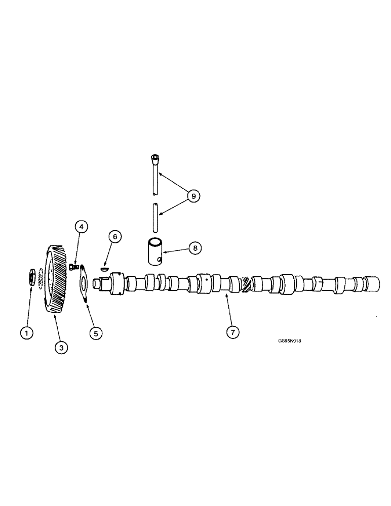 Схема запчастей Case IH D-236 - (4-12) - CAMSHAFT AND RELATED PARTS 