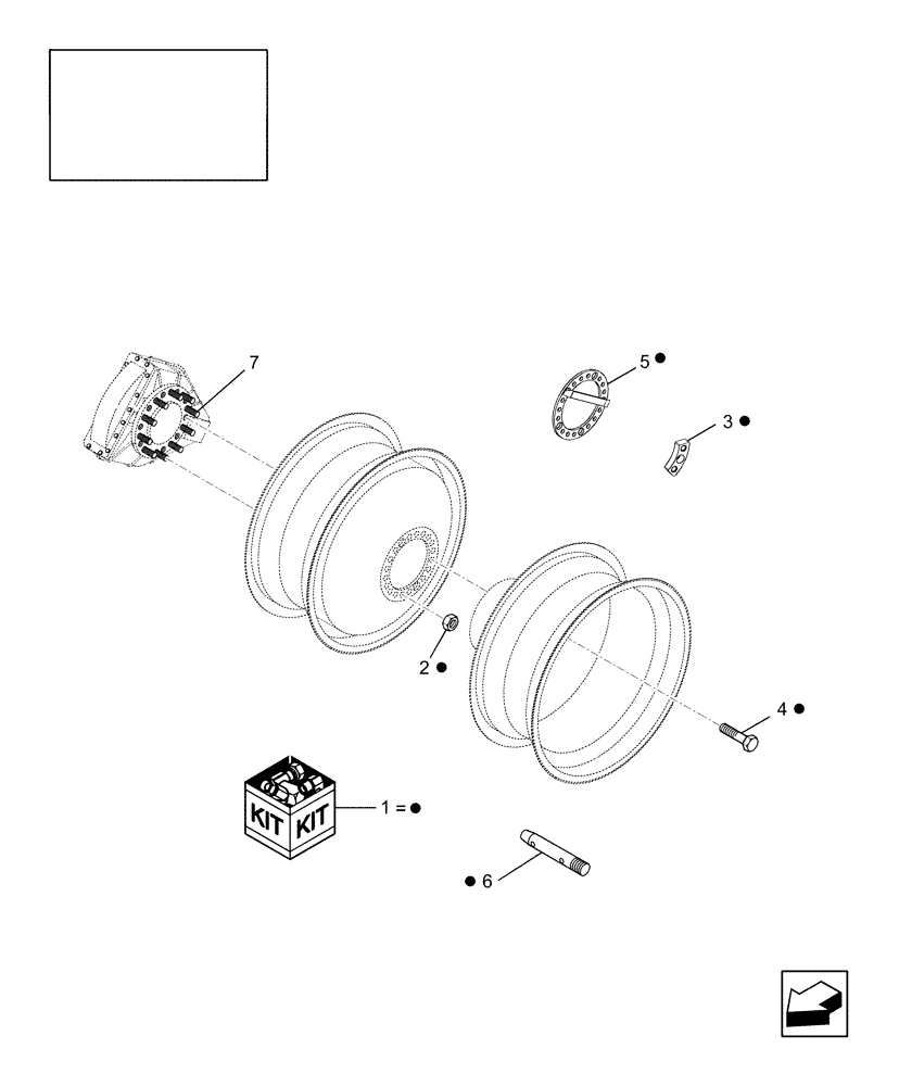 Схема запчастей Case IH AFX8010 - (D.50.C.60[9]) - DUAL WHEELS MOUNTING KIT - PIN XXXXXX AND AFTER D - Travel