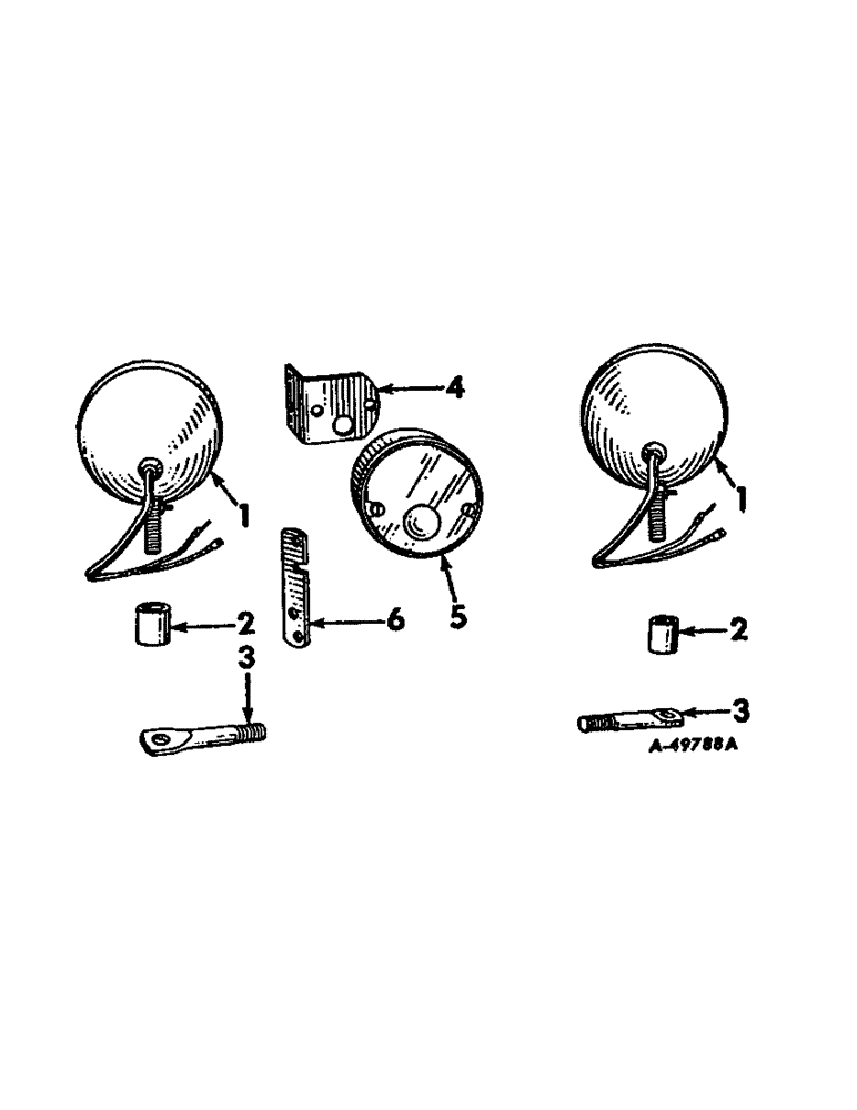 Схема запчастей Case IH INTERNATIONAL - (08-13) - ELECTRICAL, HEAD LIGHTS, TAIL LIGHT AND SUPPORTS (06) - ELECTRICAL