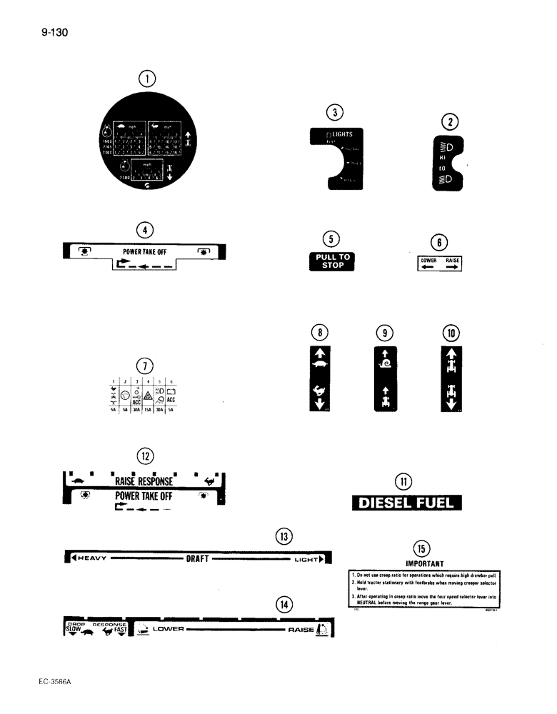 Схема запчастей Case IH 895 - (9-130) - DECALS, FRENCH LANGUAGE DECALS (09) - CHASSIS/ATTACHMENTS