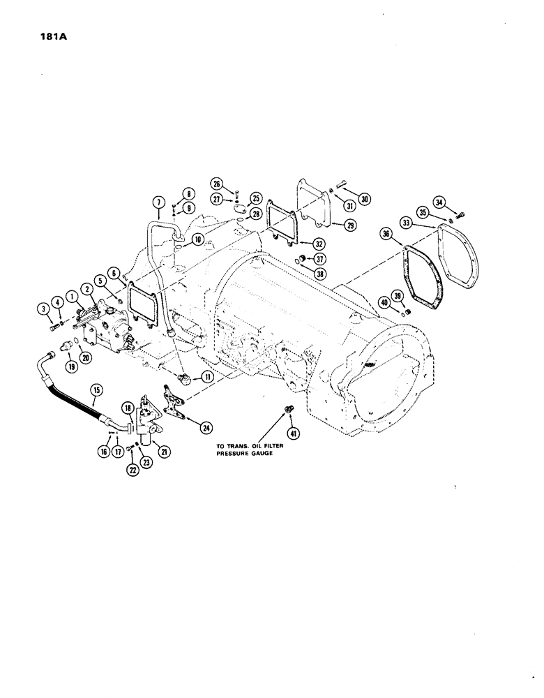 Схема запчастей Case IH 1270 - (181A) - HYDRAULICS, RIGHT HAND STANDARD REMOTE HYDRAULICS CIRCUITRY (08) - HYDRAULICS