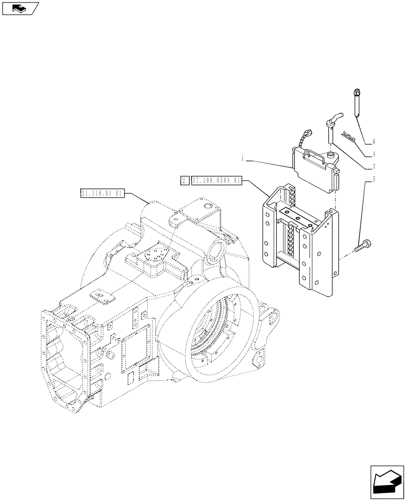 Схема запчастей Case IH PUMA 170 - (37.100.0502) - SLIDER TOW HOOK WITH FIXED D3 TYPE COUPLING - TOW HITCH (VAR.743181) (37) - HITCHES, DRAWBARS & IMPLEMENT COUPLINGS