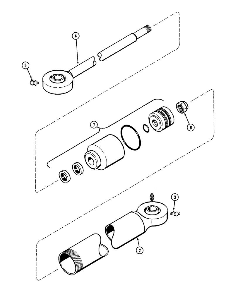 Схема запчастей Case IH 2090 - (5-174) - STEERING CYLINDER, MFD TRACTORS (05) - STEERING