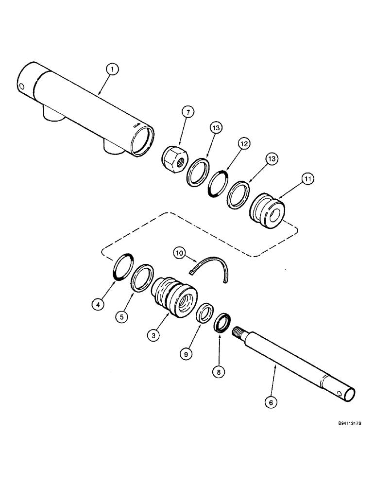 Схема запчастей Case IH 2144 - (8-52) - FEEDER CLUTCH AND SEPARATOR CLUTCH CYLINDERS (07) - HYDRAULICS