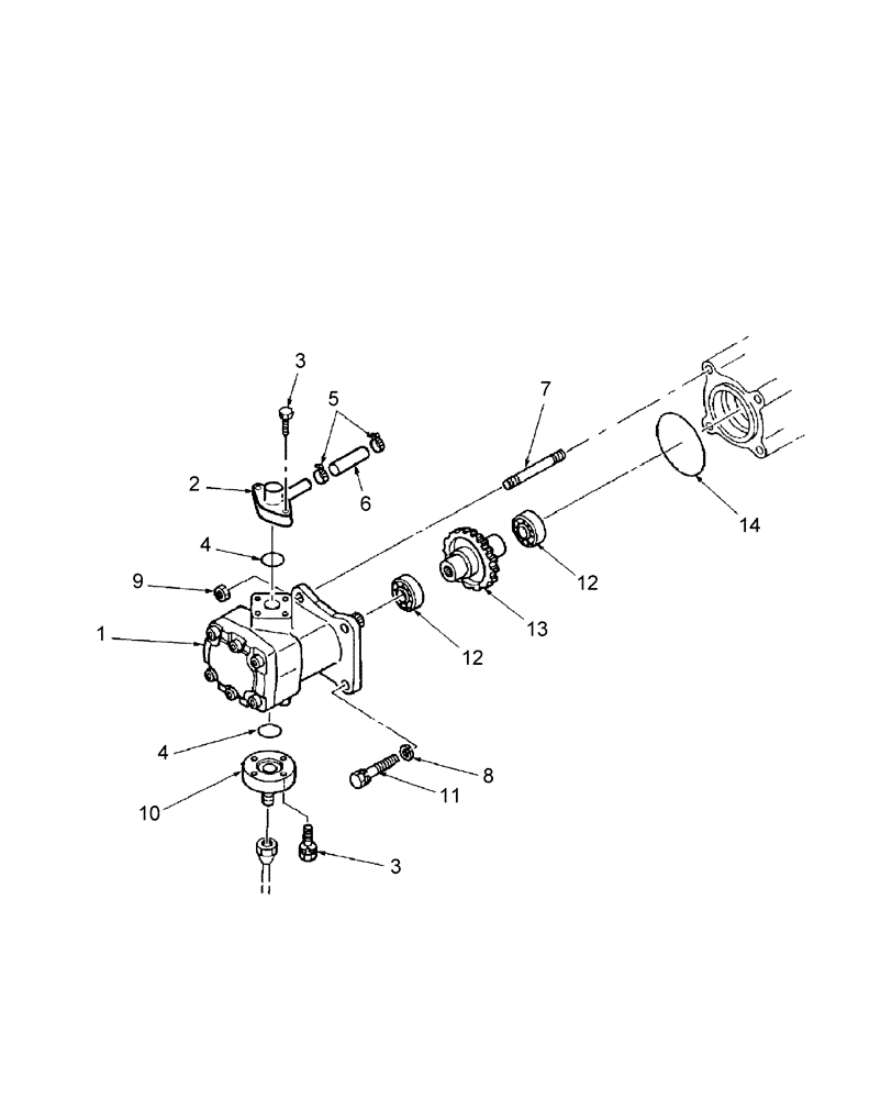 Схема запчастей Case IH FARMALL 31 - (04.07) - POWER STEERING PUMP (04) - FRONT AXLE & STEERING