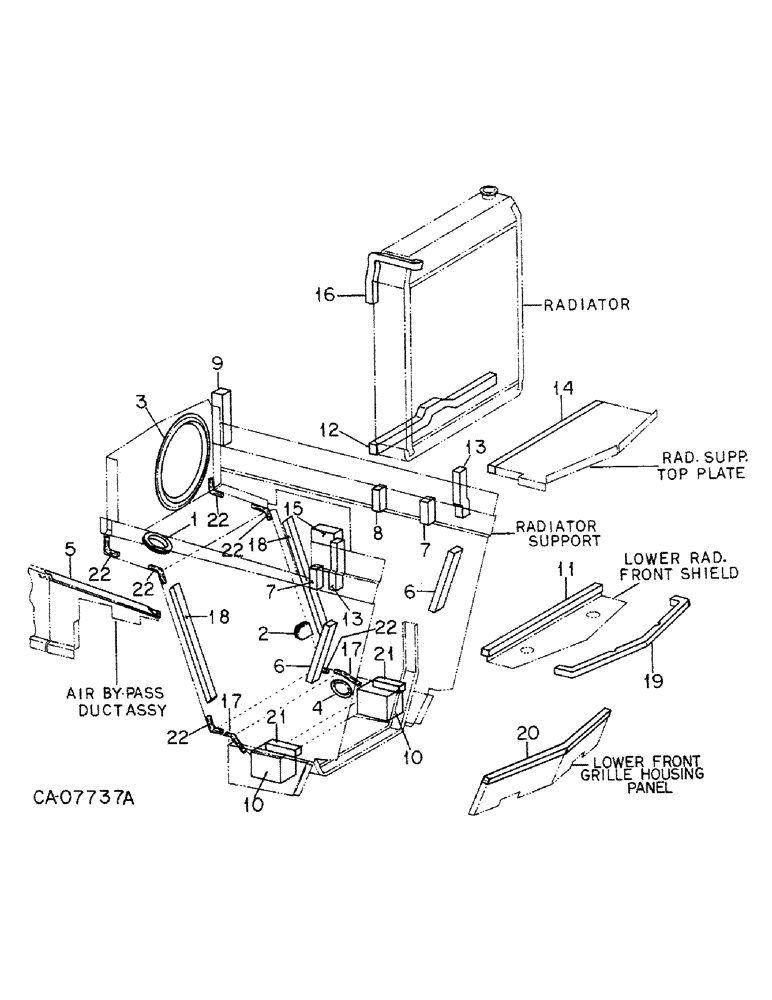 Схема запчастей Case IH 5088 - (06-04) - COOLING, RADIATOR SEALS Cooling