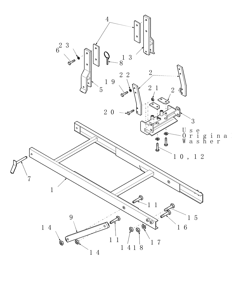 Схема запчастей Case IH 716392006 - (06) - SUBFRAME, 716437016 - D25, DX25, D29, DX29, D33, DX33 TRACTORS 