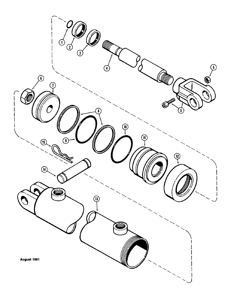 Схема запчастей Case IH SC13 - (39E) - T57673 CYLINDER 