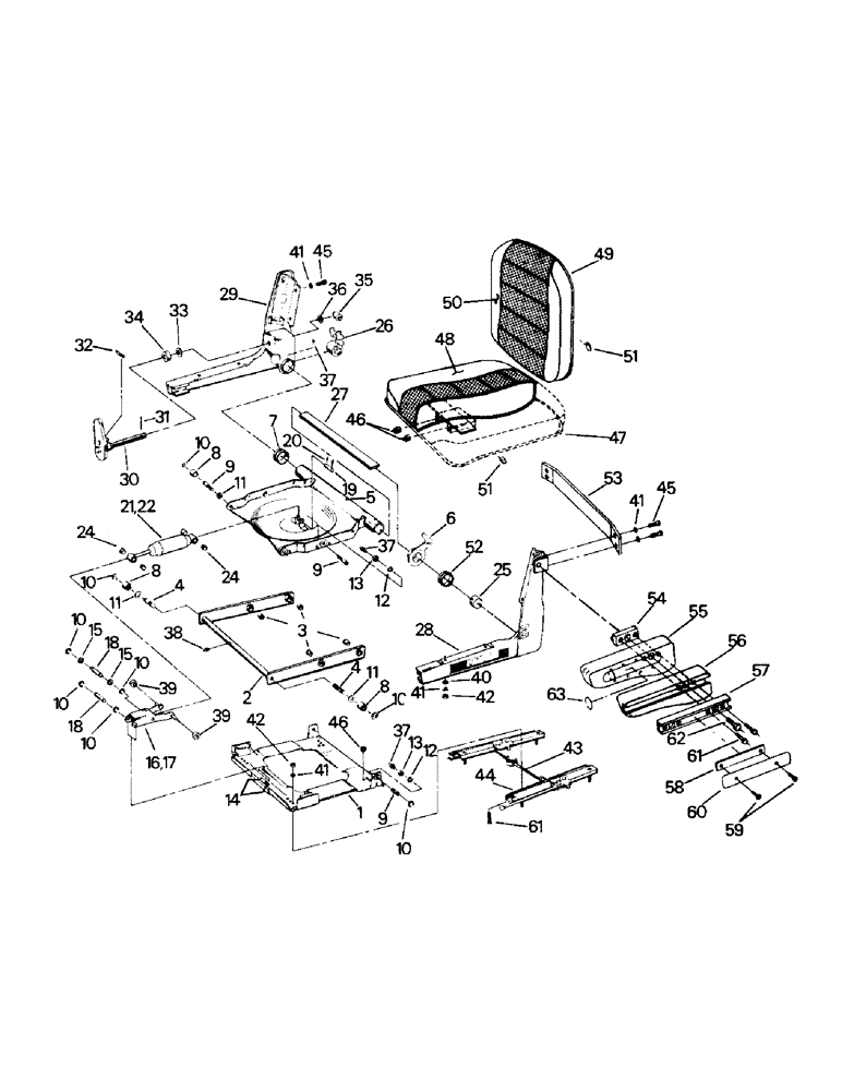 Схема запчастей Case IH ST250 - (01-17) - SEAT ASSEMBLY (10) - CAB