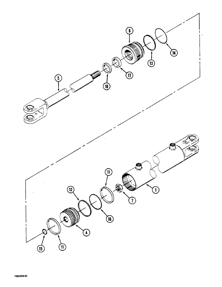 Схема запчастей Case IH STEIGER - (5-12) - STEERING CYLINDER (05) - STEERING