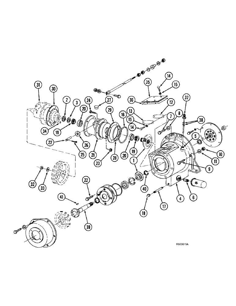 Схема запчастей Case IH 1680 - (6-02) - POWER TAKEOFF DRIVE (03) - POWER TRAIN