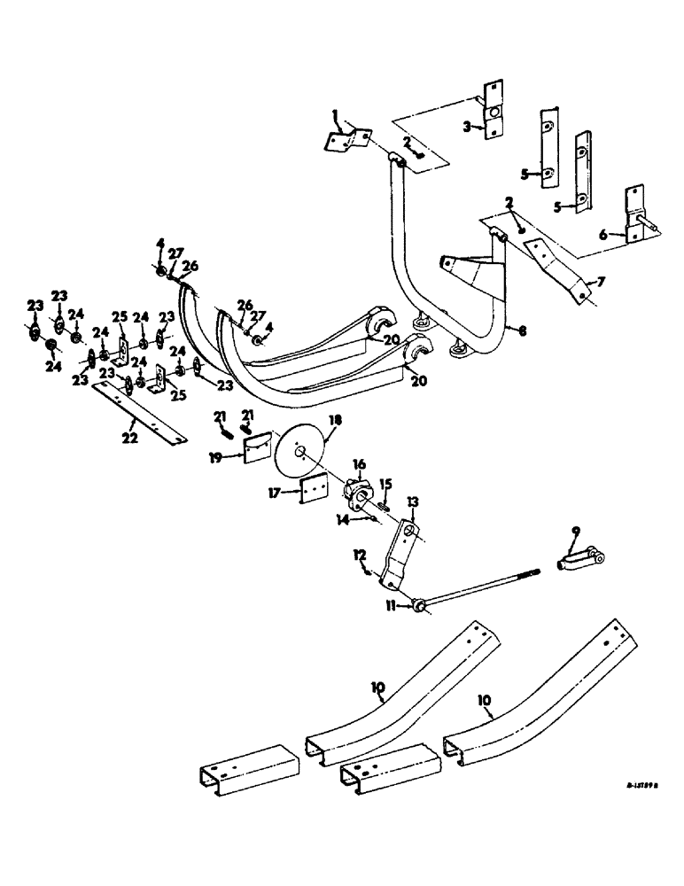 Схема запчастей Case IH 440 - (F-28) - NEEDLES AND GUIDES, LOK TWIST BALER, FOR CUSTOM WIRE BALER 