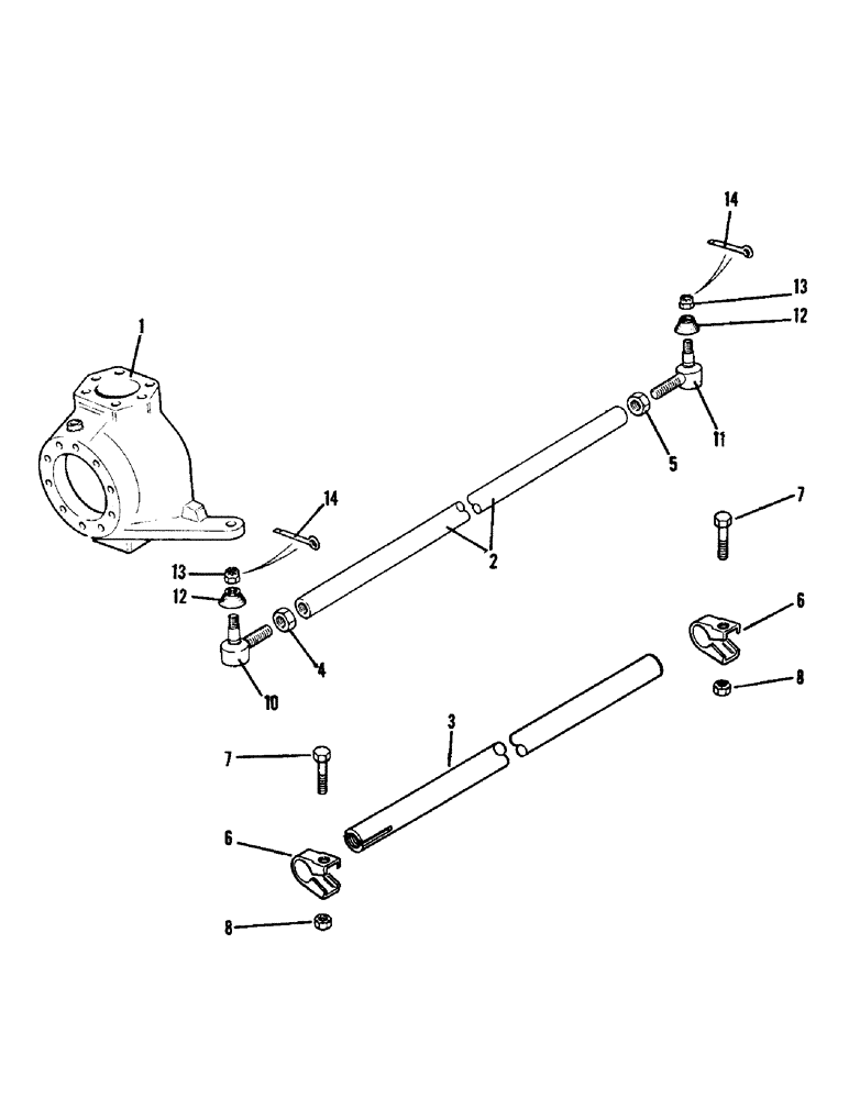 Схема запчастей Case IH 1690 - (G03-3) - FRONT AXLE TRACK ROD, MFD MODEL (04) - FRONT AXLE