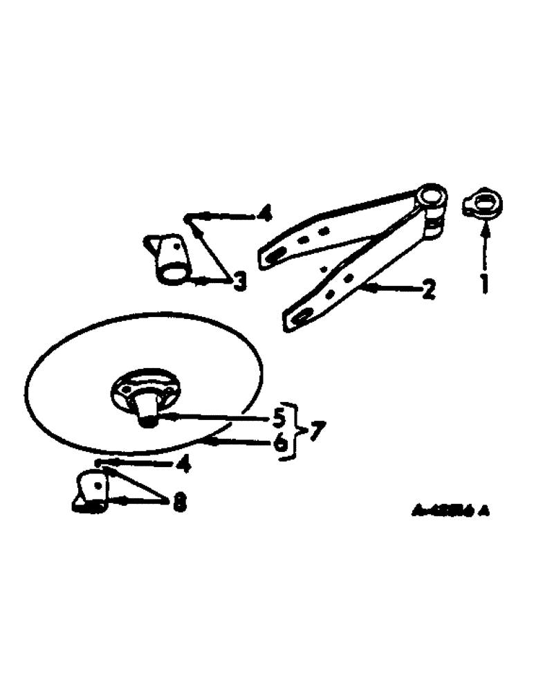 Схема запчастей Case IH 700 - (AG-09) - ROLLING COLTER, YOKE TYPE, ONE PER FURROW 