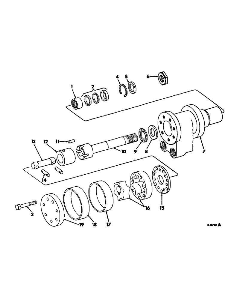 Схема запчастей Case IH 715 - (10-34) - HYDRAULICS, STEERING HAND PUMP (07) - HYDRAULICS