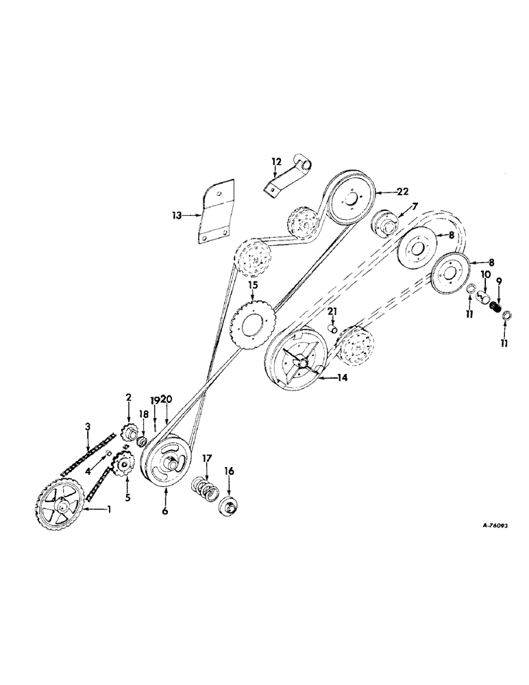 Схема запчастей Case IH 82 - (18) - WINDROW PICKUP DRIVE (58) - ATTACHMENTS/HEADERS