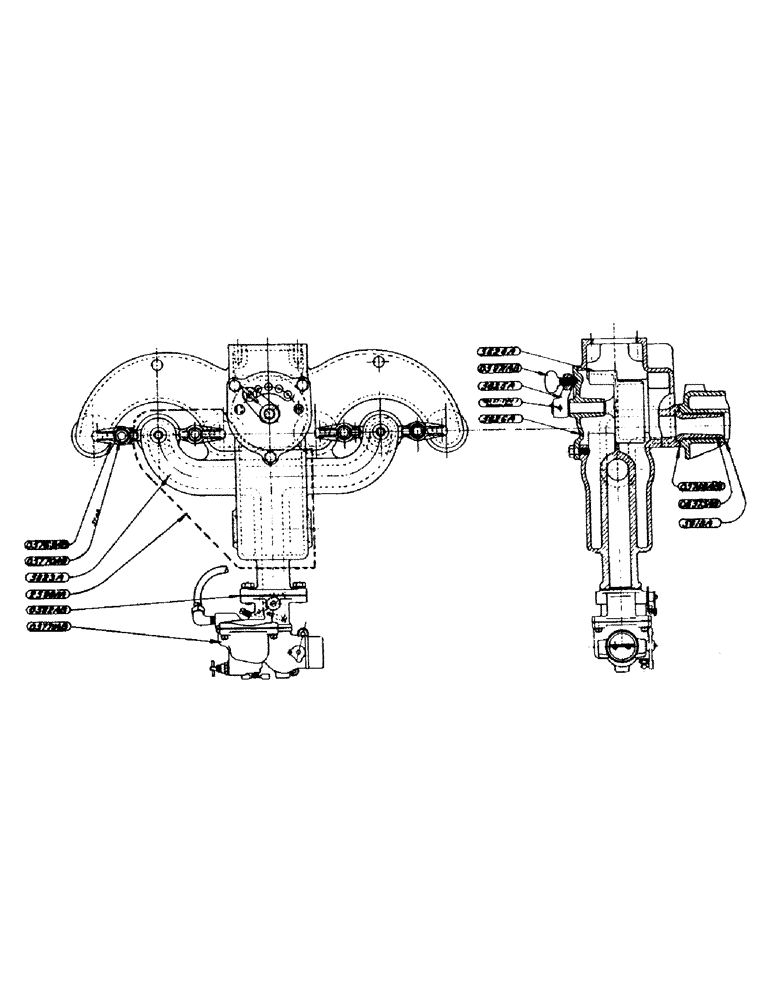 Схема запчастей Case IH SC-SERIES - (018) - LOW COST FUEL MANIFOLD ASSEMBLY, S, SC, SO (02) - ENGINE