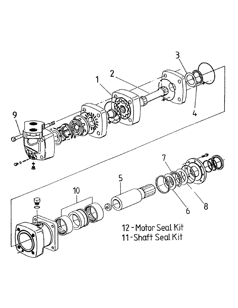 Схема запчастей Case IH 7700 - (B02-30) - HYDRAULIC MOTOR, 10000 CHAR-LYNN, 29/40 CUBIC INCH Hydraulic Components & Circuits