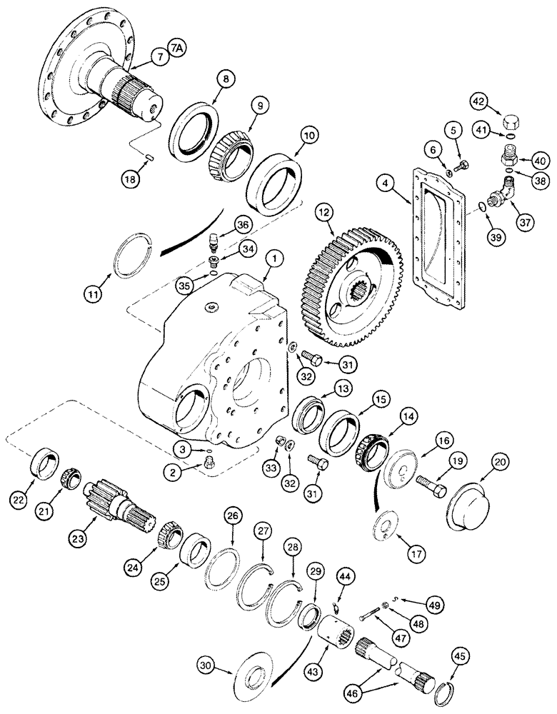 Схема запчастей Case IH 2555 - (06-20) - FINAL DRIVE ASSY (03) - POWER TRAIN