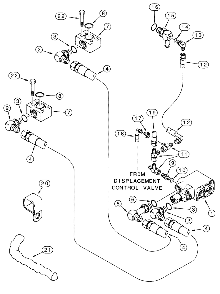 Схема запчастей Case IH 2555 - (05-13) - SELECTOR VALVE HYDRAULIC SYSTEM (04) - STEERING